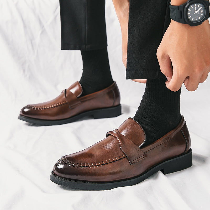Mens Casual And Stylish Leather Shoes In British Business Style